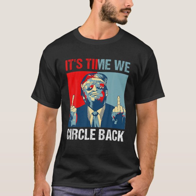T-shirt Il est temps de faire demi-tour à Trump 2024 (Devant)