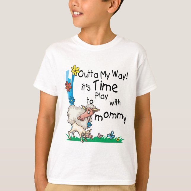 T-shirt Il est temps de jouer avec maman2 (Devant)