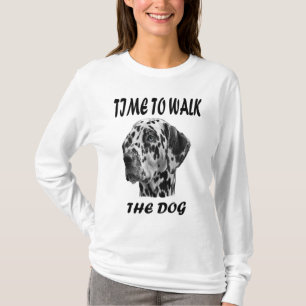 T-shirt Il est temps de marcher le chien