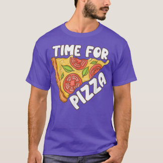 T-shirt Il Est Temps De Pizza Herbes Basil Vert 