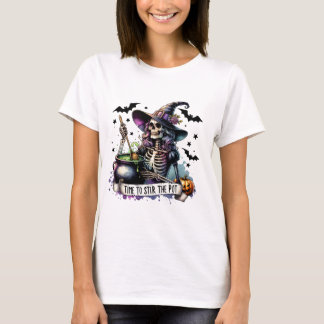 T-shirt Il est temps de remuer le pot Halloween mal concep