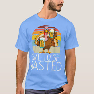 T-shirt Il est temps de se baser bière drôle Thanksgiving