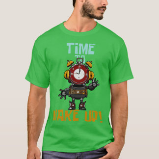 T-shirt Il Est Temps De Se Réveiller Amusant Surreal Steam
