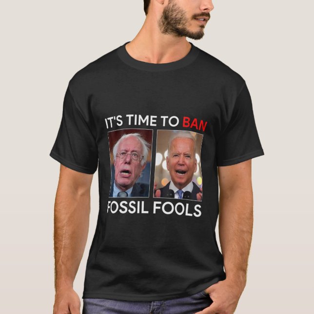 T-shirt Il est temps d'interdire les imbéciles Fossiles Ho (Devant)