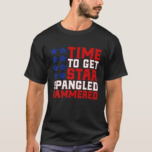 T-shirt Il Est Temps D'Obtenir L'Étoile Écrasée Hammered D (Devant)