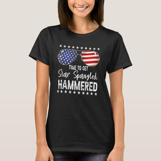 T-shirt Il Est Temps D'Obtenir Star Spangled Hammered 4 ju (Devant)