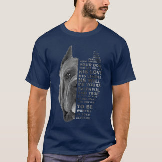 T-shirt Il est votre ami votre partenaire votre chien Cane
