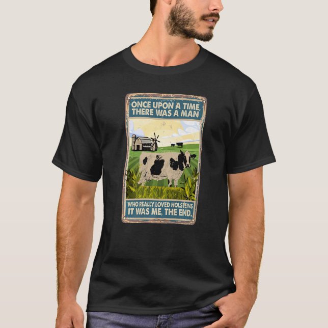 T-shirt Il Était Une Fois Un Homme De race Vache Holste (Devant)