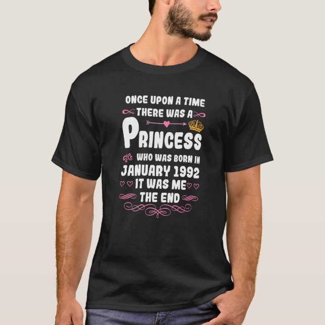 T-shirt Il Était Une Fois Une Princesse Janvier 1992 (Devant)