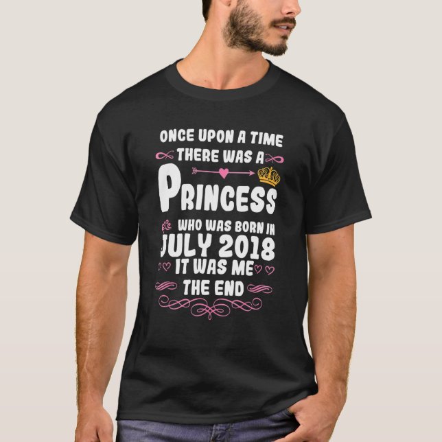 T-shirt Il Était Une Fois Une Princesse Juillet 2018 Bi (Devant)
