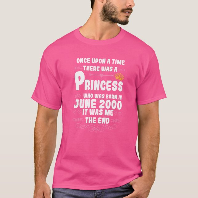 T-shirt Il était une fois une princesse Juin 2000 Bi (Devant)