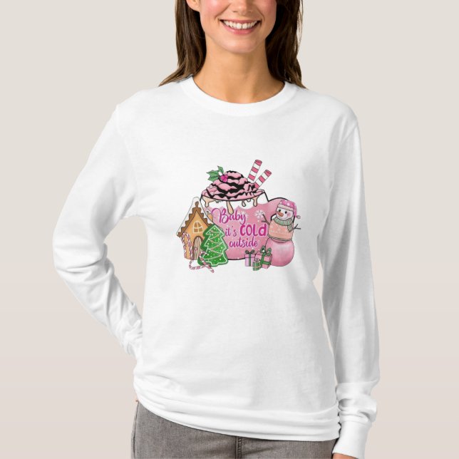 T-shirt Il fait froid dehors (Devant)