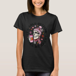 T-shirt Il fait froid dehors comme mon coeur Skeleton Skul