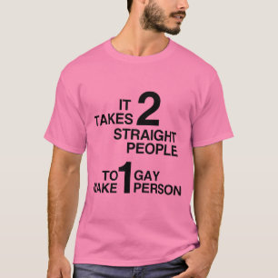 T-SHIRT IL FAUT 2 PERSONNES HÉTÉROSEXUELLES