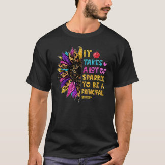 T-shirt Il Faut Beaucoup D'Étincelle Pour Être Un Principa