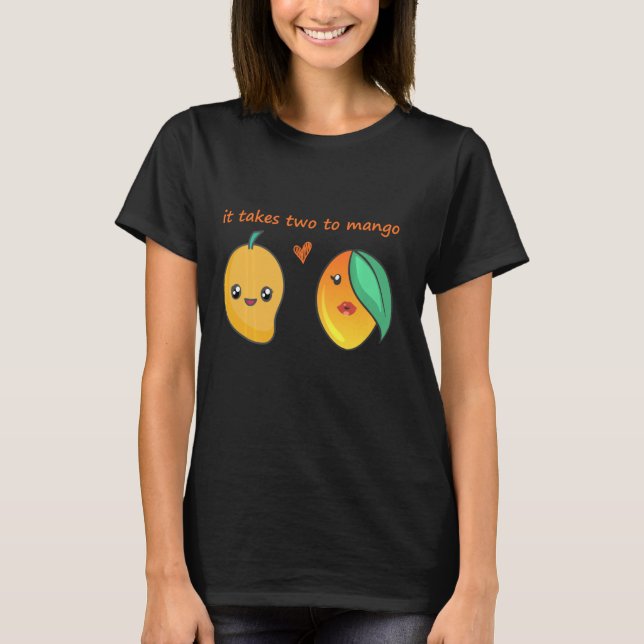 T-shirt Il Faut Deux À Mango Cute Tango Mango Fruit Roman (Devant)