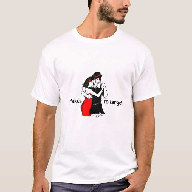 T-shirt Il Faut Deux Pour Tango ! (Devant)