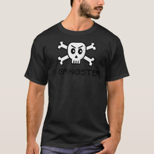 T-shirt Il Gangster Crâne et la conception de mots croisés