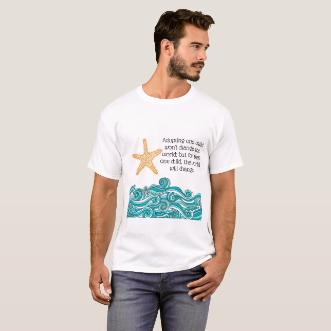 T-shirt Il importe à cette une étoile de mer (Devant entier)