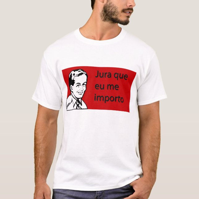 T-shirt Il jure que je m'importe (Devant)