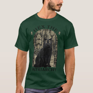 T-shirt Il Le Patriarcat Chat Noir Feminist sorcière 