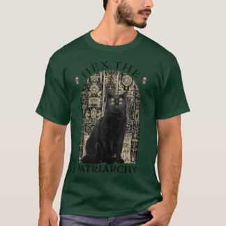 T-shirt Il Le Patriarcat Chat Noir Feminist sorcière