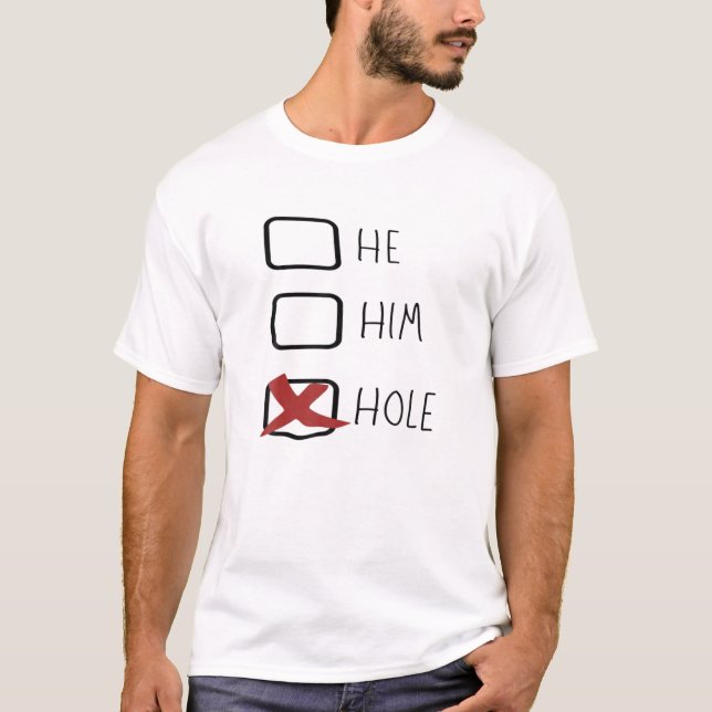 T-shirt Il Le Trou Drôle Citation Il Trou Cool Pour Hommes (Devant)