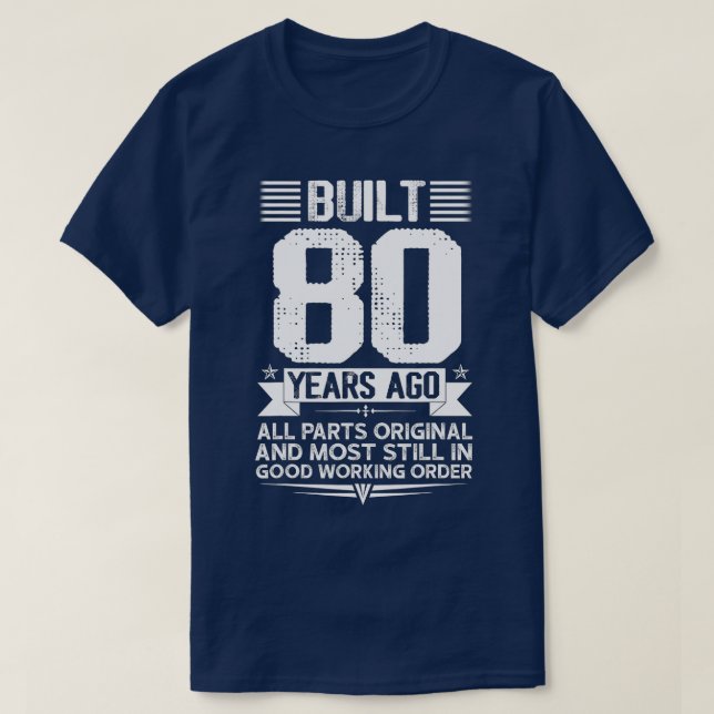 T-shirt Il M'A Fallu 80 Ans Pour Regarder Ce Bon 80E Anniv (Design devant)
