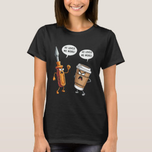 T-shirt Il m'aime plus café tournevis électricien drôle