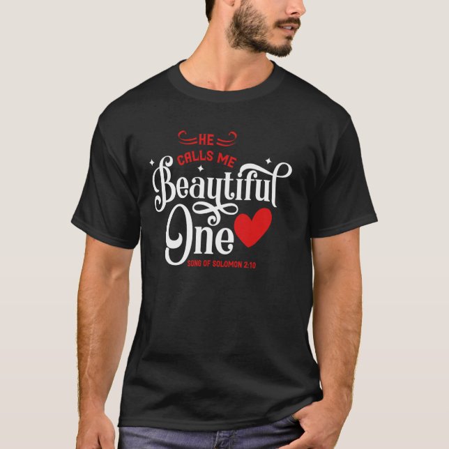T-shirt Il M'Appelle Belle. Chanson De Salomon 210 (Devant)