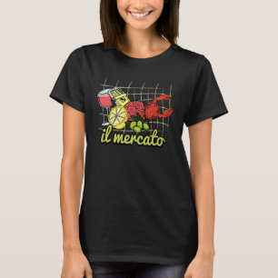 T-shirt Il Mercato Italian Summer Farmer Market Sardines T