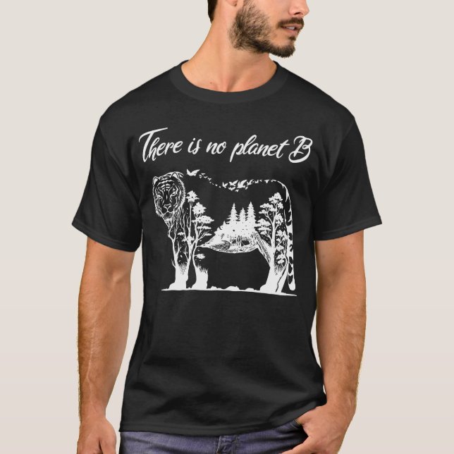 T-shirt il n' y a pas de planète b (Devant)