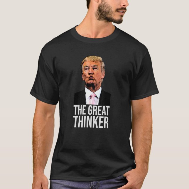 T-shirt Il N'A Qu'À Réfléchir Au Grand Penseur (Devant)