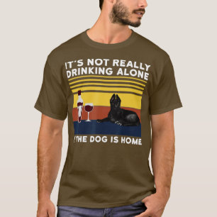 T-shirt Il Ne Boit Pas Seul Si Le Chien Est L'Amour Du Chi