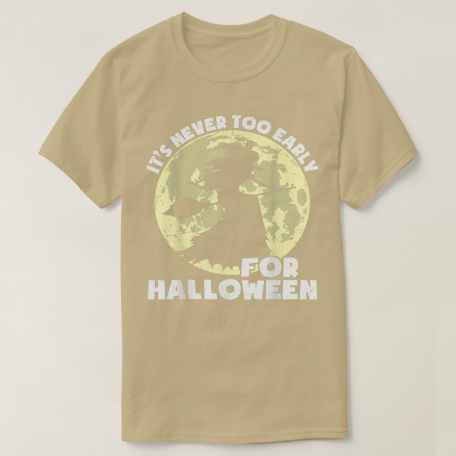 T-shirt Il n'est jamais trop tôt pour Halloween Citrouille (Design devant)