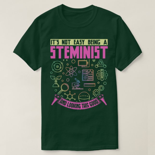 T-shirt Il N'Est Pas Facile D'Être Stéiniste Et De Regarde (Design devant)