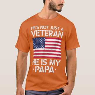 T-shirt Il n'est pas juste un vétéran américain Drapeau Il