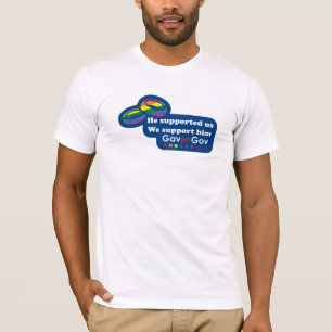 T-shirt Il nous a soutenus, nous le soutiennent