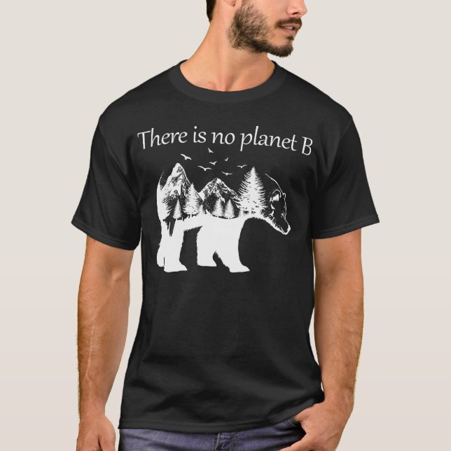 T-shirt il n'y a pas de planète b (Devant)