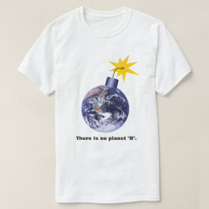 T-shirt Il n'y a pas de planète B - Anti Trump Climate Cha