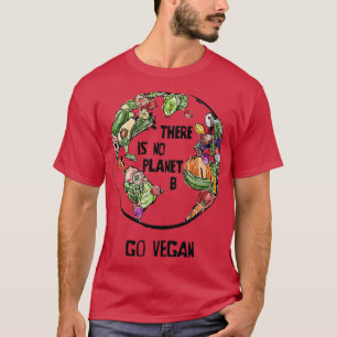 T-shirt Il n'y a pas de planète B Go Vegan