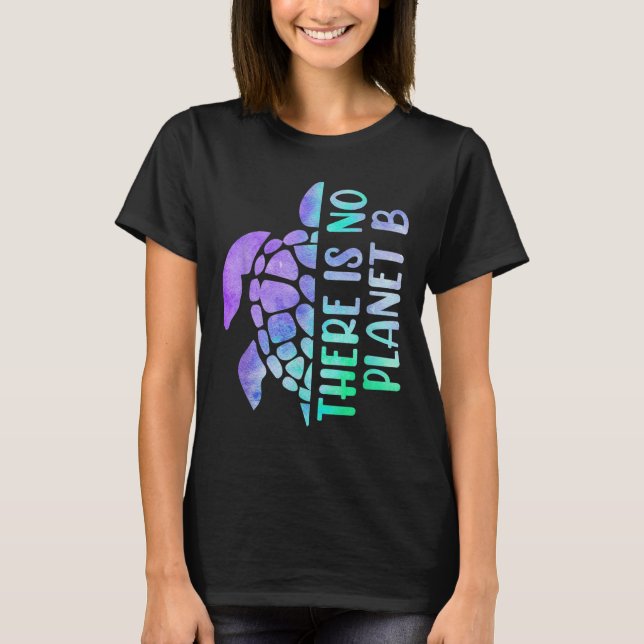 T-shirt Il N'Y A Pas De Planète B Protection De l'environn (Devant)