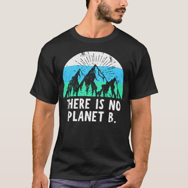 T-shirt Il n'y a pas de planète B - Rétro (Devant)