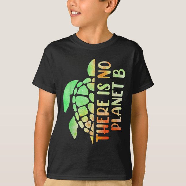 T-shirt Il N'Y A Pas De Protection De l'environnement Plan (Devant)