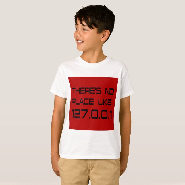 T-shirt Il n'y a pas d'endroit comme la maison (Devant entier)