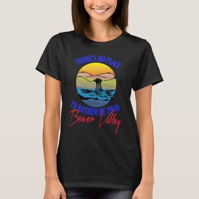 T-shirt Il N'Y A Pas D'Identité De Lieu Plutôt Que Beaver  (Devant)