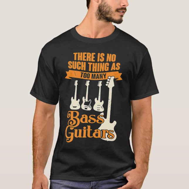 T-shirt Il n'y a pas trop de guitares basses (Devant)
