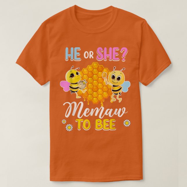T-shirt Il Ou Elle Doit Être Un Baby shower De Révélation  (Design devant)