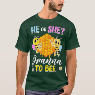 T-shirt Il Ou Elle Granna À Être Un Baby shower De Révélat