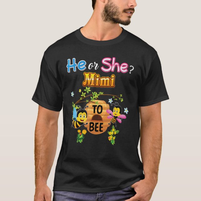 T-shirt Il Ou Elle Mimi Être Sexe Révéler Bébé Mère (Devant)